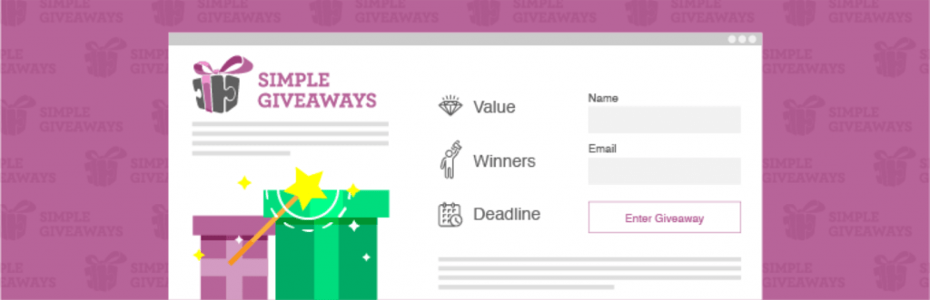 The banner for Simple Giveaways