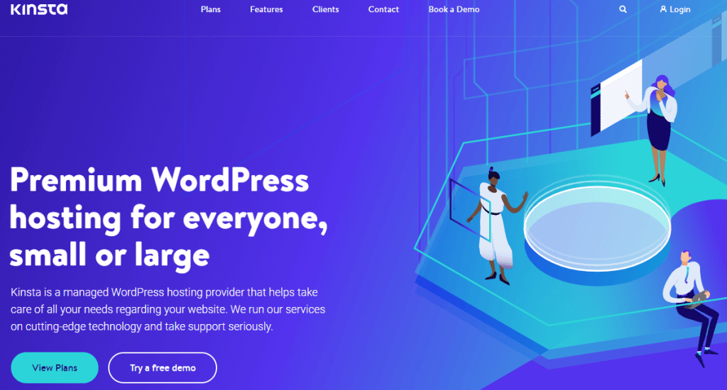 Kinsta's premium WordPress hosting.