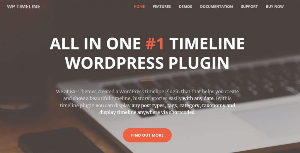 The WP Timeline plugin homepage