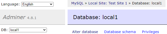 database name locations