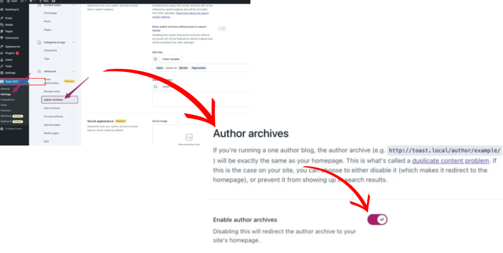 WordPress authorship management