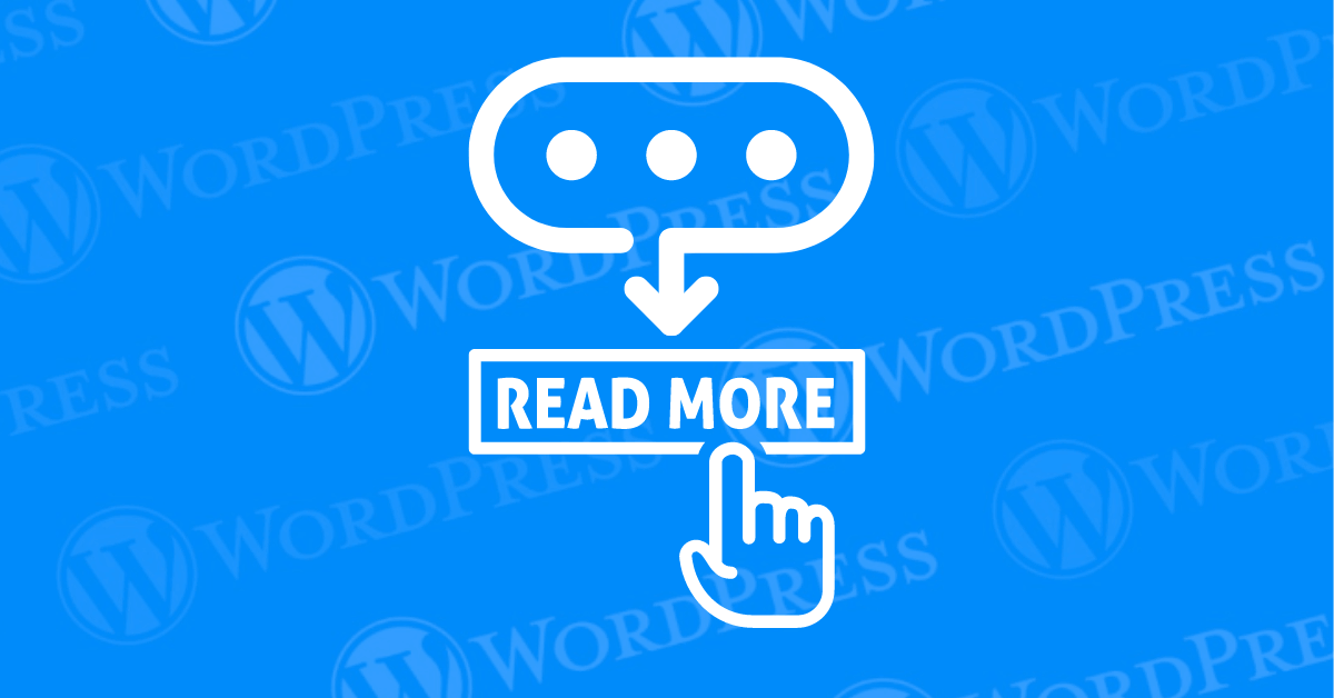 Remove The Read More Button in WordPress