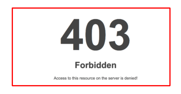 403 forbidden error in wordpress