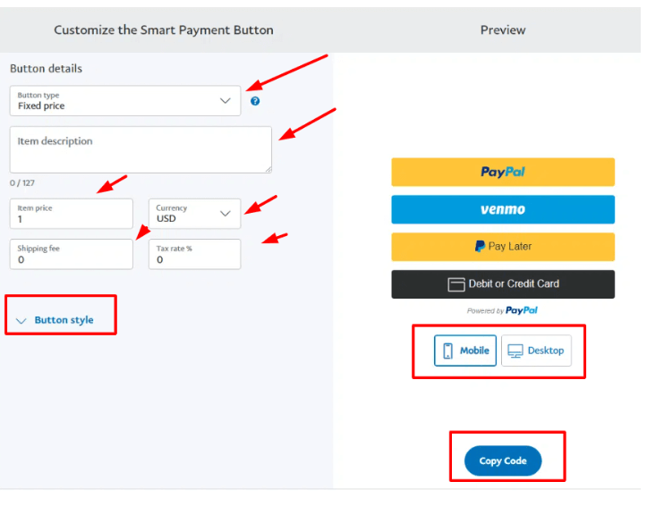 Add PayPal Button to WordPress