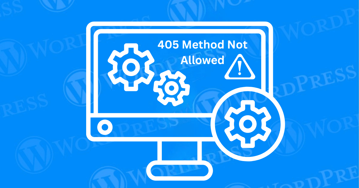 405 Method Not Allowed error