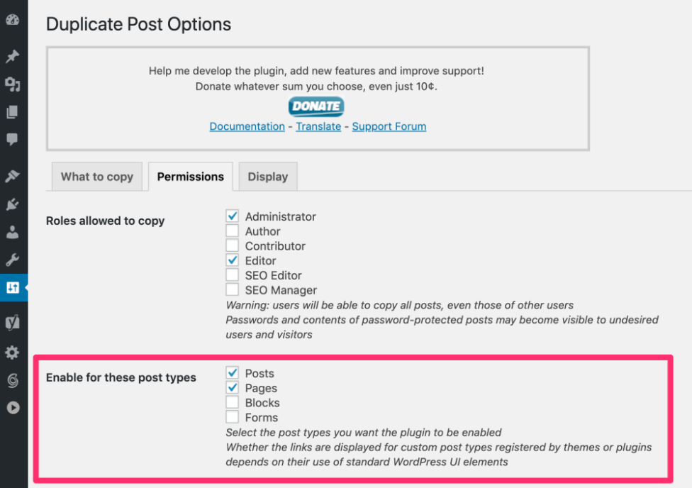 Duplicate Page in WordPress